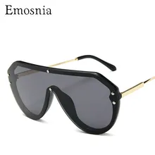 Flat Top Pilota Occhiali Da Sole Da Uomo Classico di Un Pezzo Occhiali Lenti Occhiali Da Sole per le Donne di Marca 2019 Nuovo Arrivo Shades