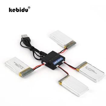 

kebidu 4pcs New 3.7V 1200mAh Lipo Battery and 4 in 1 battery charger for Syma X5SW X5SC RC Quadcopter wholesale