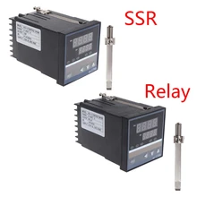 Superb 220V Temperature Controller REX-C700 K type Input Relay SSR Output Thermostat 100% new and original fotek temperature controller mt72 r 90 265vac relay output