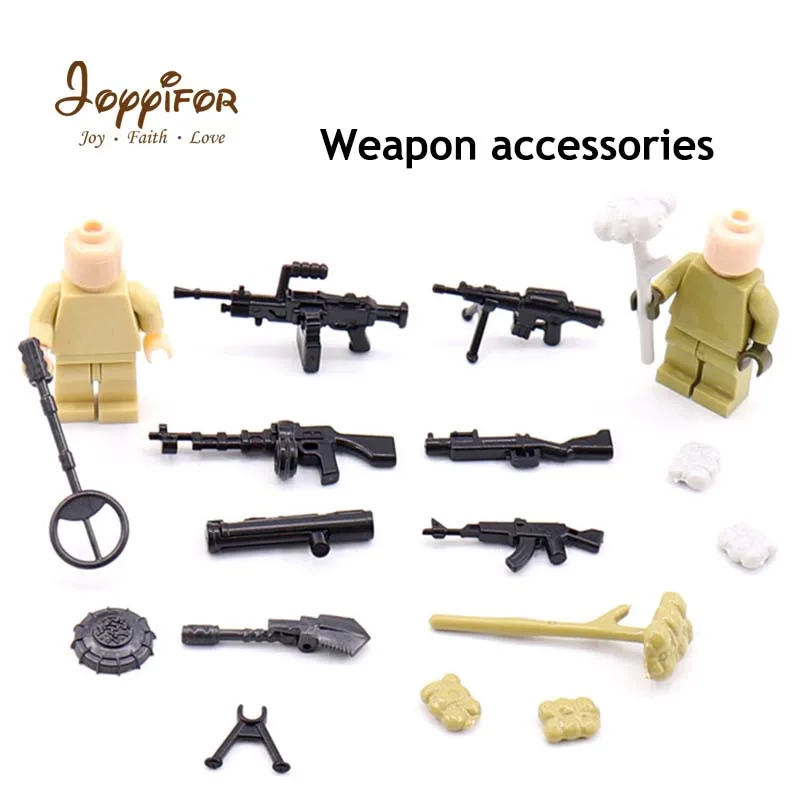 

Joyyifor 1PCS PUBG Light Machine Gun Detector Explosive Pack Military Weapons Compatible LegoINGlys Building Blocks Kids Toys