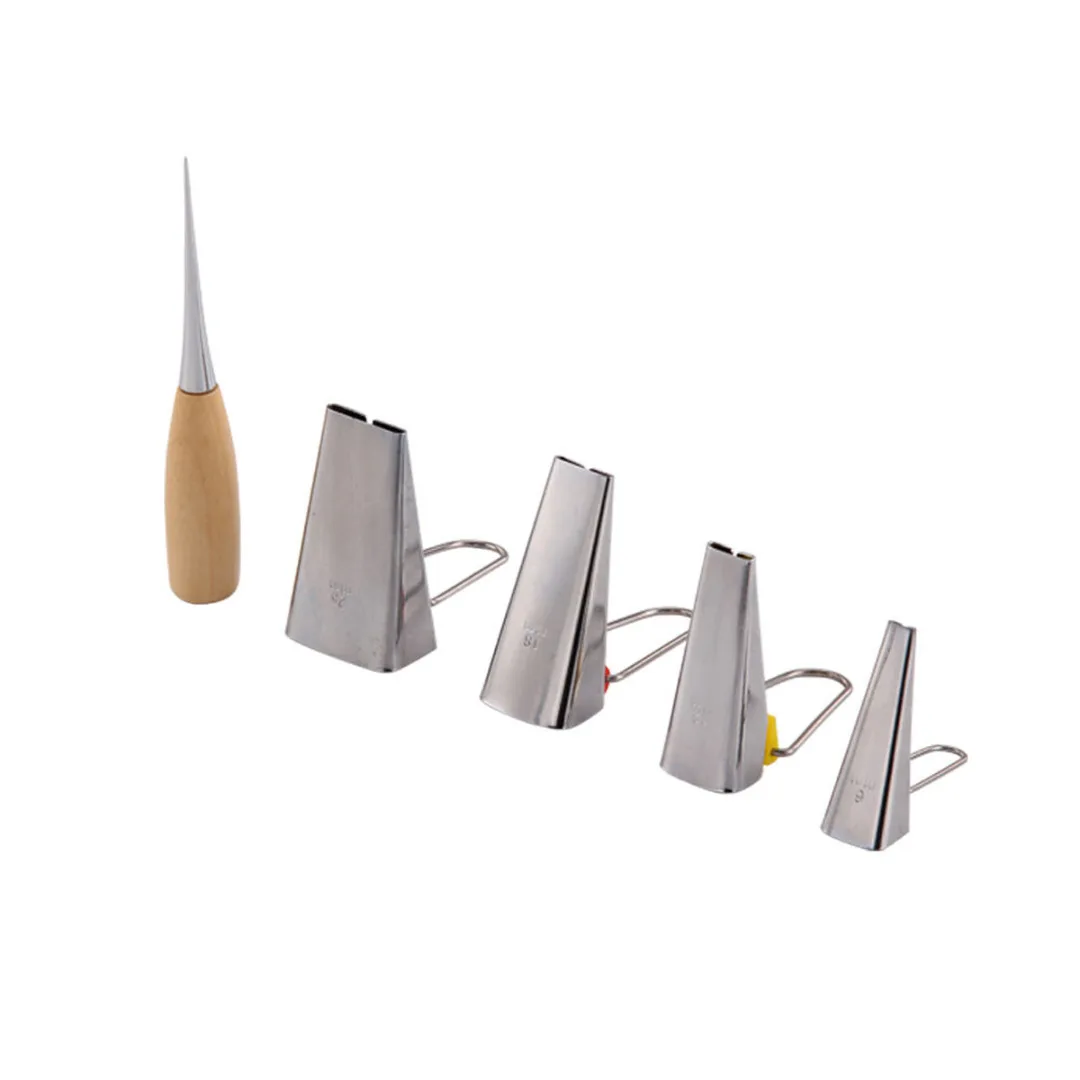 Hot Sale 4pcs 6 12 18 25mm Fabric Bias Tape Maker Binding Tool Quilting Sewing + Awl