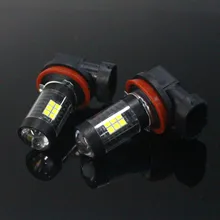 2Pcs/set Car Fog Light  H8 H9 H11 3030 21SMD The New Car LED Light Bulb  Fog Lamp Car Headlight  car accessory lamp for auto
