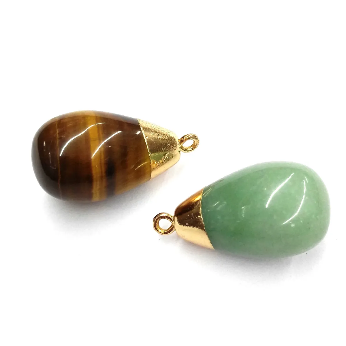 

Natural Stone Agates Flash Labradorite Pendant Charms Pendants for Jewelry Making DIY Necklace Size 15x30 mm