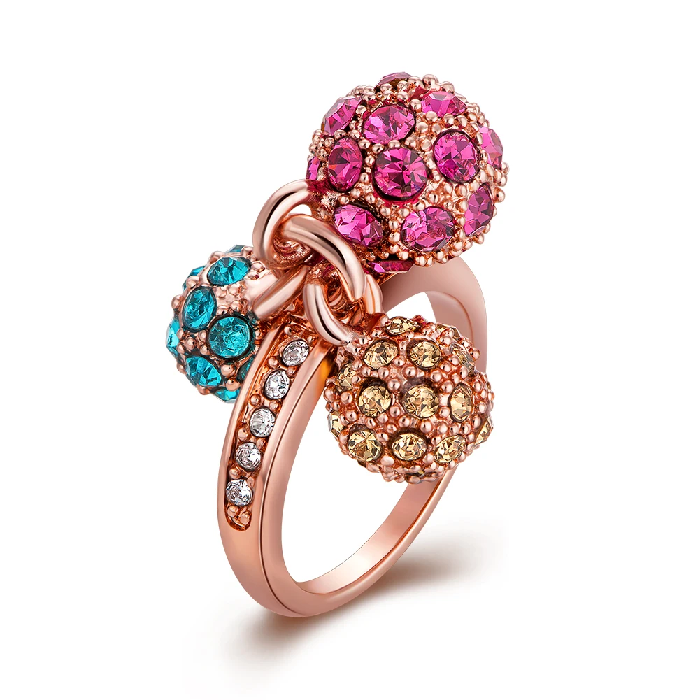 Роскошные знаменитости крупные фианиты кольца для женщин Модный Шамбала бурения участия красный камень ювелирные изделия кольца способа