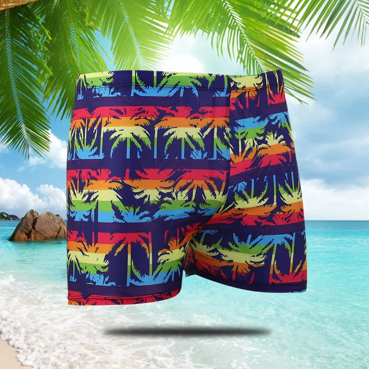 

2019 Summer Fashion Printed Men Swimming Trunks Male Thin Beach Swimmsuit Boy Boxer Suits Swimwear Plus Size Men underwear