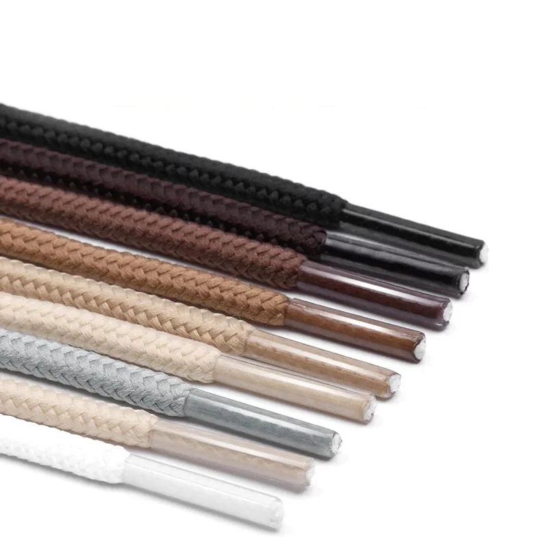 1Pair Classic Round Shoelaces Polyester Solid Shoe laces Off White Outdoor Leisure Sneakers Shoelace 90cm/120cm/150cm  21 Colors