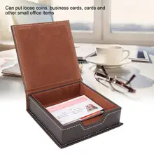 Из искусственной кожи памятки-СТИКЕРЫ Ящик для хранения держатель для карт для офиса школьный Органайзер принадлежности