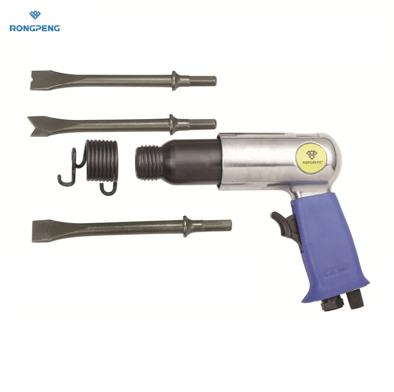 RONGPENG PROFESSIONAL AIR HAMMER WITH 3 Pcs LONG 175MM HEX CHISELS