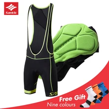 Santic велосипедный нагрудник шорты мужские велосипедные штаны Bretelle Ciclismo летняя 4D гелевая подкладка для велосипеда нагрудник для горного велосипеда