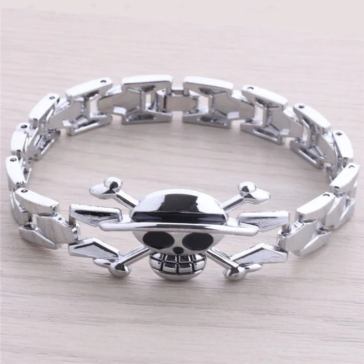 Anime One Piece Bracelet Monkey Luffy Hat Ace Roronoa Zoro Skull
