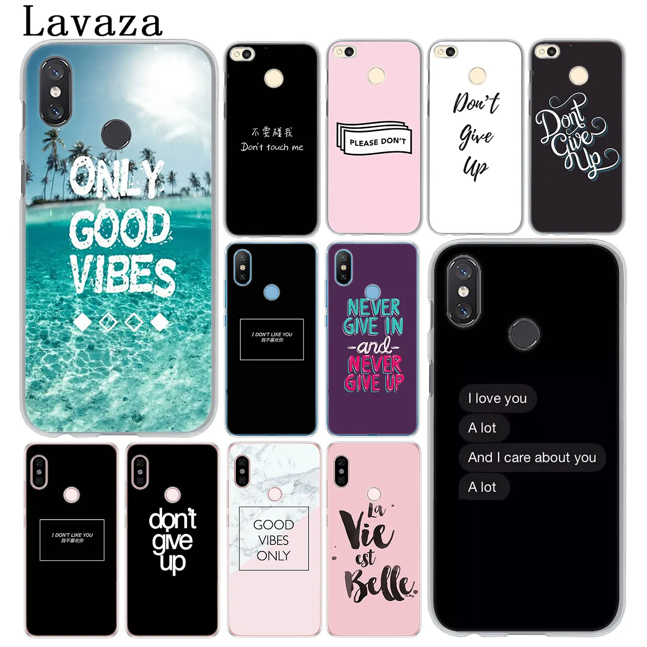 

Proverb Phrase Motto Good Vibes Only Love Case for Xiaomi MI 9 9T A3 PRO CC9 CC9E 8 A2 Lite SE A1 pocophone f1 6 6X 5S 5X MAX 3