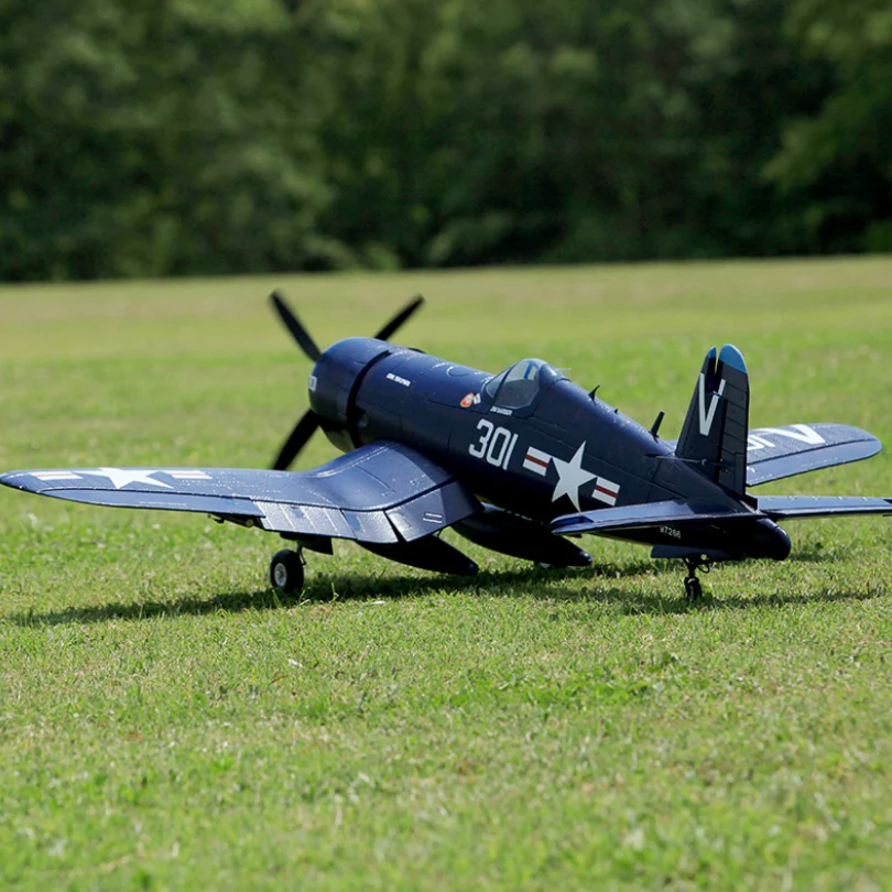 FMS 1400 мм 1,4 м F4U Corsir синий 6CH с закрылками втягивается PNP RC самолет Gaint Warbird радиоуправляемая модель самолета