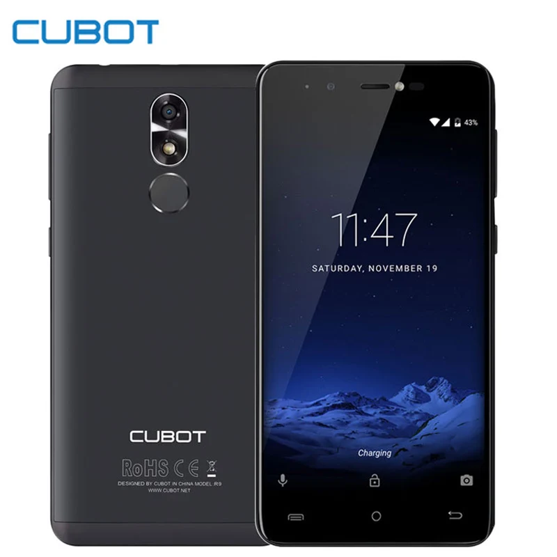 Cubot R9 5 0 Inch HD Fingerprint 2GB RAM 16GB ROM Smartphone Android 7 0 MT6580
