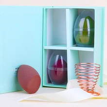 3 шт./компл. косметический спонж для нанесения пудры спонж для нанесения bb-крема смешивание лица основа под макияж Инструменты подарки с подставкой