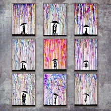 Color Abstract Rain Man Woman Love Wall Art Canvas Painting Nordic Posters And Prints Wall Pictures For Living Room Decor Color Abstract Rain Man Woman Love Wall Art Canvas Painting Nordic Posters And Prints Wall Pictures For Living Room Decor