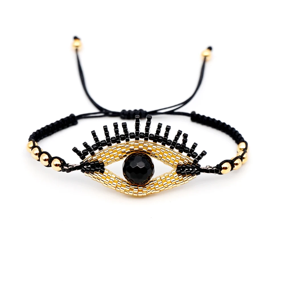 

Go2boho MIYUKI Evil Eye Bracelet Men Gold Pulseras Mujer 2019 Women Bracelets Bileklik Jewelry Insta Fashion Handmade Girl Gift