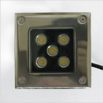 

LED Underground Light 5*1W AC110V-240V Multi Color IP67 CE&Rohs approved Garden/Square/Stage/Bar floor lighting energy saving