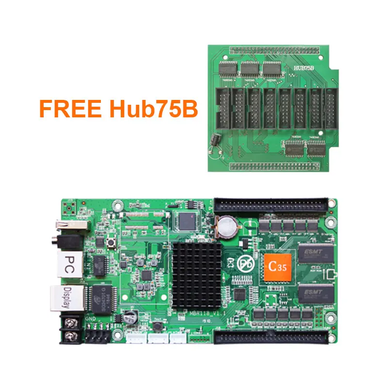 HD C35 + WIFI HUB75B температура Влажность датчик яркости асинхронный RGB светодиодный