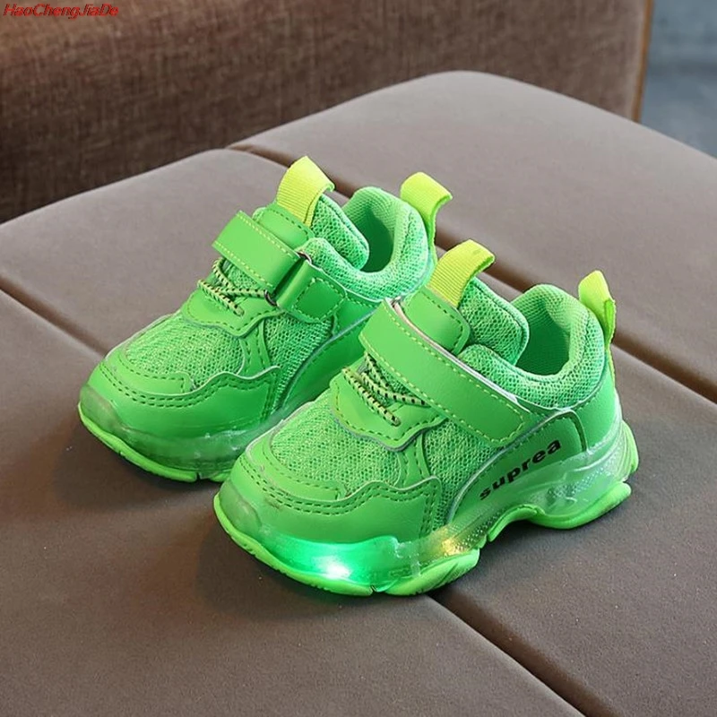 

Children Shoes Baby Kids Shoe For Girls Casual Fashion Cute Shoes Fashion Non-Slip LED Luminous Sport Shoes Sneakers
