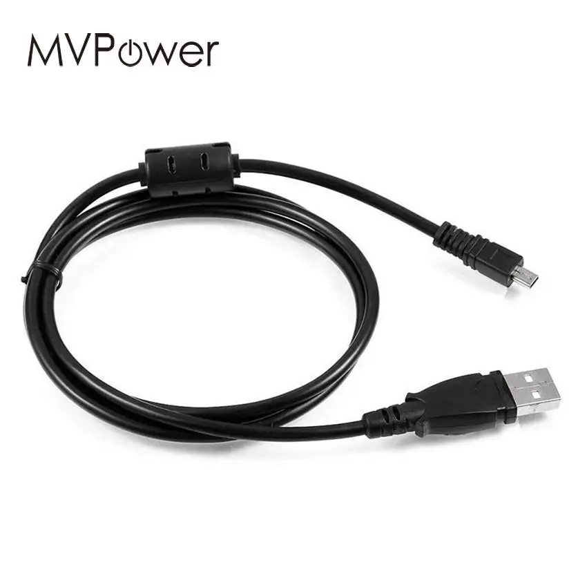 

MVpower 1.5m 4ft USB DC Charger Sync Data Cable for Lumix DMC-ZS30/DMC-TZ40 Digital Camera Charging Cord Black