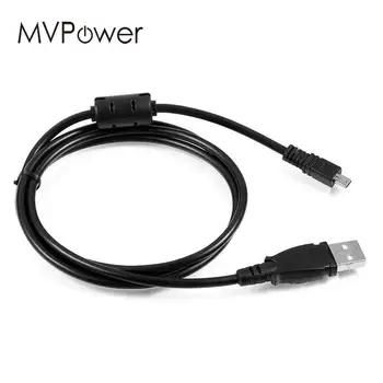 

MVpower 1.5m 4ft USB DC Charger Sync Data Cable for Lumix DMC-ZS30/DMC-TZ40 Digital Camera Charging Cord Black