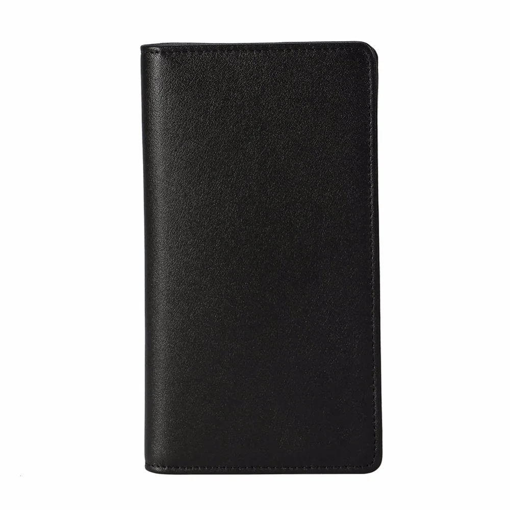 

TIDING mens real leather purse wallet with credit card holder photo pouch long bifold large capacity Best Gift 4212