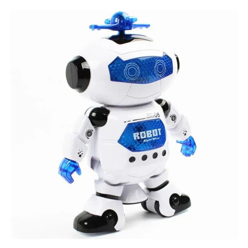 Buy HOT! 360 Rotating Electric Robot Toys Musical