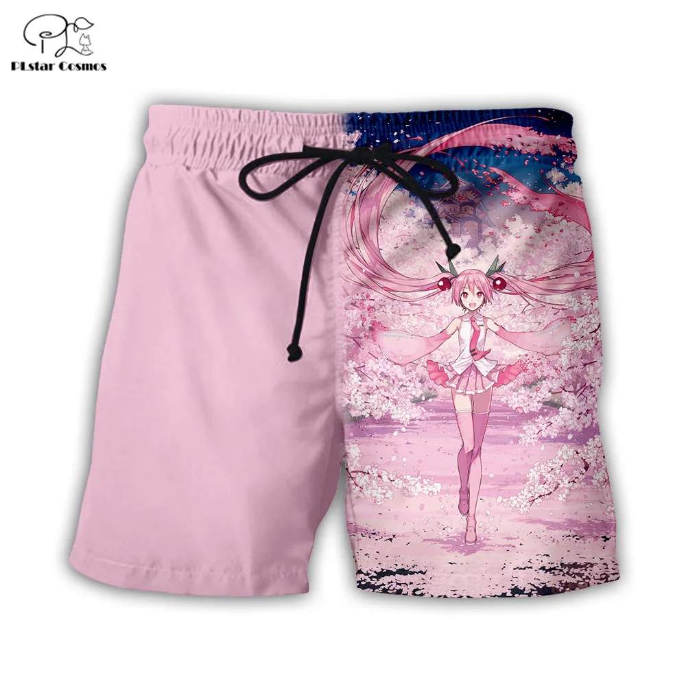 PLstar Cosmos Hatsune Miku 3d Printed Shorts for Men Women Summer Beach Shorts Cool Short Trousers Comfortable Streetwear Unisex PLstar Cosmos Hatsune Miku 3d Printed Shorts for Men Women Summer Beach Shorts Cool Short Trousers Comfortable Streetwear Unisex