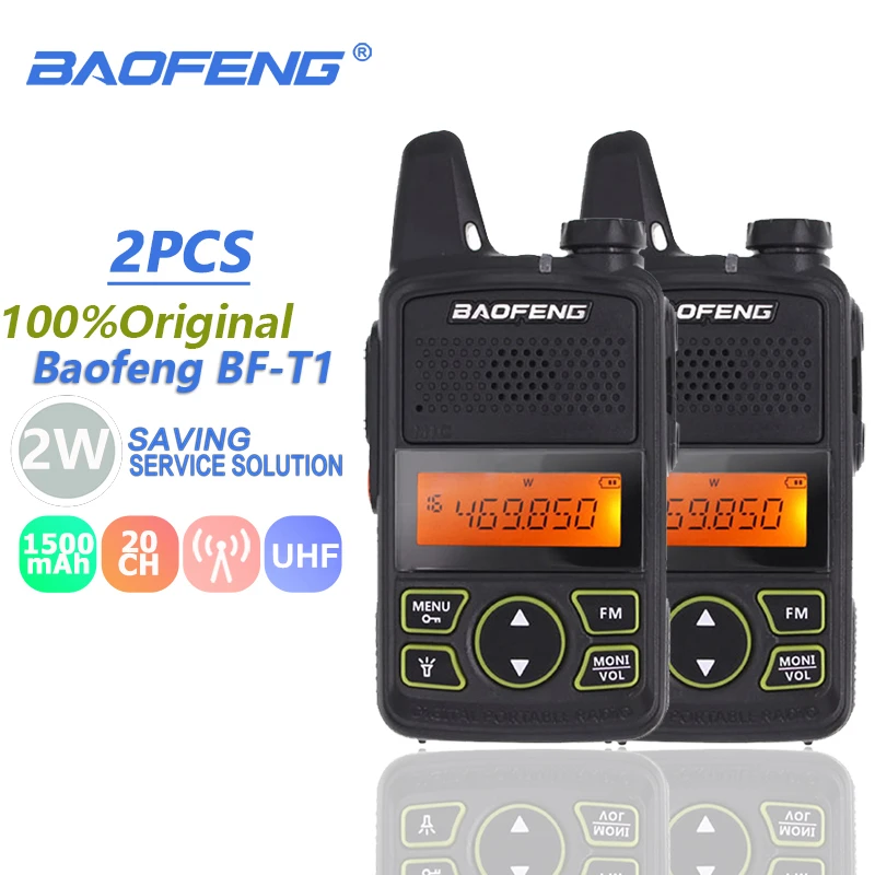 2PCS Baofeng Handheld Kid Child Long Range Walkie Talkie Set Two Way Ham Radio