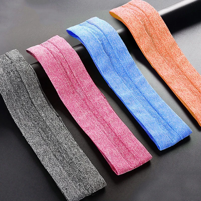Sport Sweat Headband - Men and Women's Sweatband for Running, Football, Tennis - Anti-Slip Elastic Hairband and Headscarf image 6