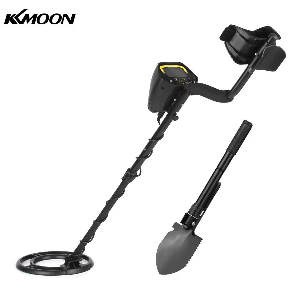 

KKmoon LCD Display Metal Detector Sensitivity Nugget Detector Gold Digger Treasure hunter with Folding Shovel