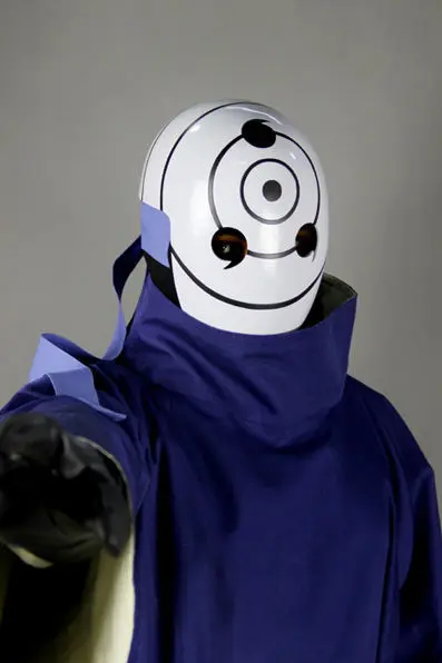 Наруто ниндзя Акацуки Tobi Obito Мадара Учиха Косплей Костюм Шлем (маска