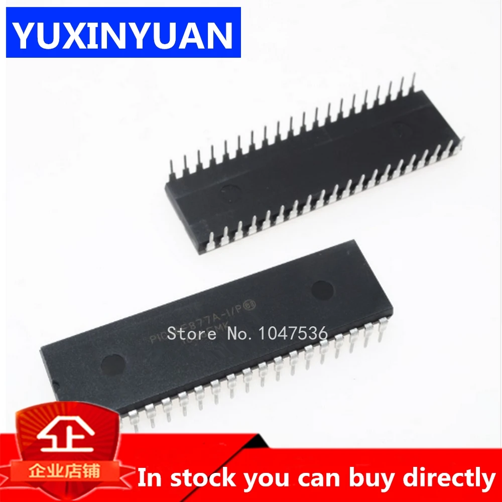 

10PCS/LOT PIC16F877 PIC16F877A-I/P PIC16F877A 16F877 DIP-40 IC MCU 8BIT 14KB FLASH 40DIP