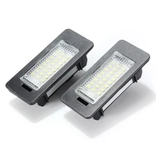 2Pcs 12V 3W 24 LEDs License Plate Light Number Plate Lamp For Audi TT Q5 A4 A5 S5 For VW/Passat R36 2008
