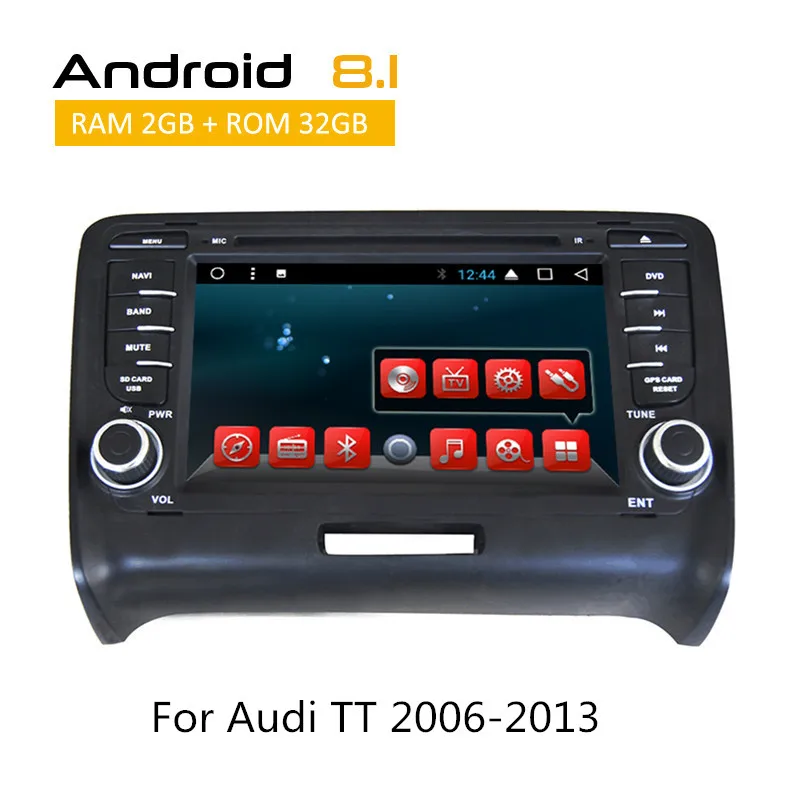 

Octa Core Android 6.0/8.1 for Audi TT Multimedia navigation 2006 2007 2008 2009 2010 2011 2012 2013 With Aux bluetooth camera
