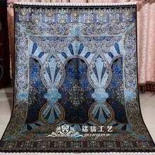 4'x6' ручная переплетение молельный коврик шелковый ковер турецкие ковры шелковый ковер с восточным рисунком мягкие ковры для гостиной