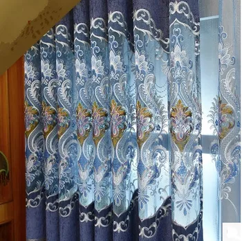 

Upscale atmosphere openwork embroidery embroidery curtain luxurious living room bedroom windows luxury chenille products