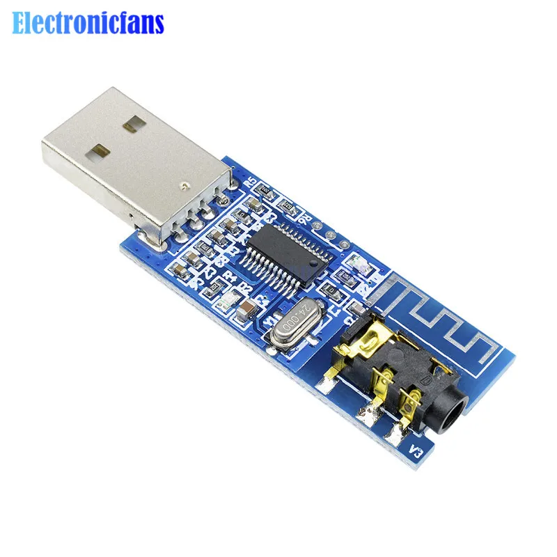 USB Bluetooth 4 0 аудио приемник беспроводной модуль голосовой плеер со светодиодной