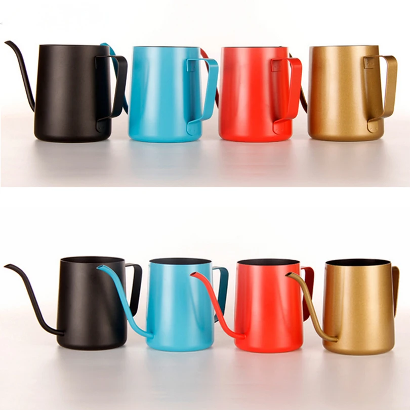 Stainless Steel Coffee Drip Kettle Frothing Jug Tea Pot Kettle Gooseneck Pour Over Coffee Kettle by