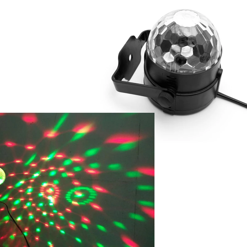 

YAM Voice Control US Plug LED Stage Strobe Light Operated DJ Disco Party Club Stroboscope Colorful Stage Light Effects