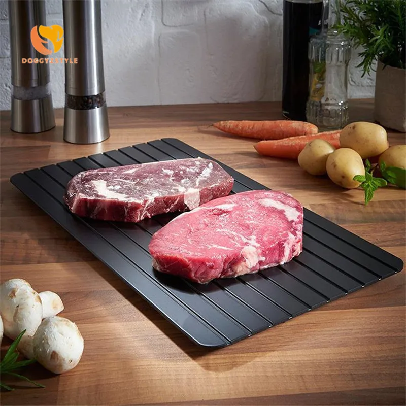 

Fast Defrosting Meat Tray Frozen Food Chopping Board Rapid Thaw Heating Tray Defroster Quick Defrost Plate Kitchen Gadget Tool