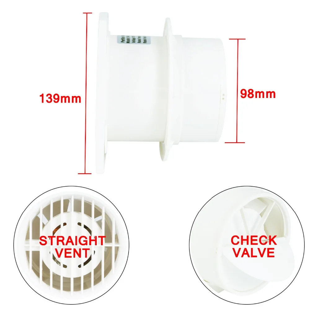 14W 4 inch Exhaust Fan Home Bathroom Kitchen Bedroom Toilet Low Noise 220V Ventilator de techo Fan Hotel Wall Silent Extractor 14W 4 inch Exhaust Fan Home Bathroom Kitchen Bedroom Toilet Low Noise 220V Ventilator de techo Fan Hotel Wall Silent Extractor