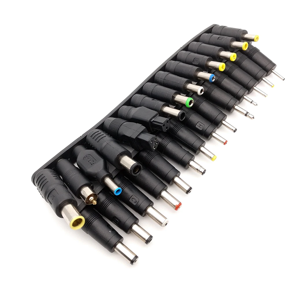 Universal 28pcs 5.5x2.1mm Multi type Male Jack DC Plugs AC Power