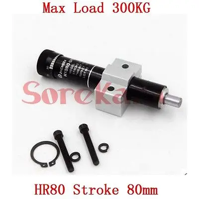 

HR80 Adjustable Oil Pressure Buffer Damper SR80 Hydraulic Stable Stroke 80mm Max Load 300KG Pneumatic Element
