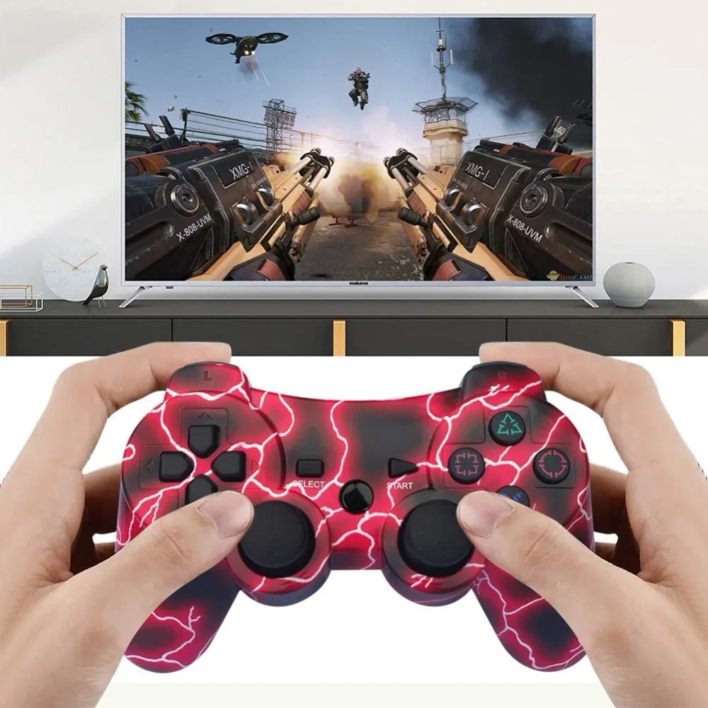 K ISHAKO для PS3 контроллер беспроводной двойной ударный геймпад Playstation 3 Пульт