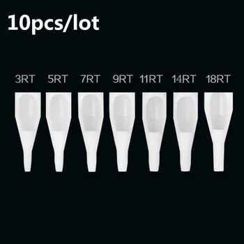 

10pcs RT Permanent Makeup Needle Tips Tattoo Machine Needle Cartridges For Dragon /Mosaic/ Merlin/ Tatto