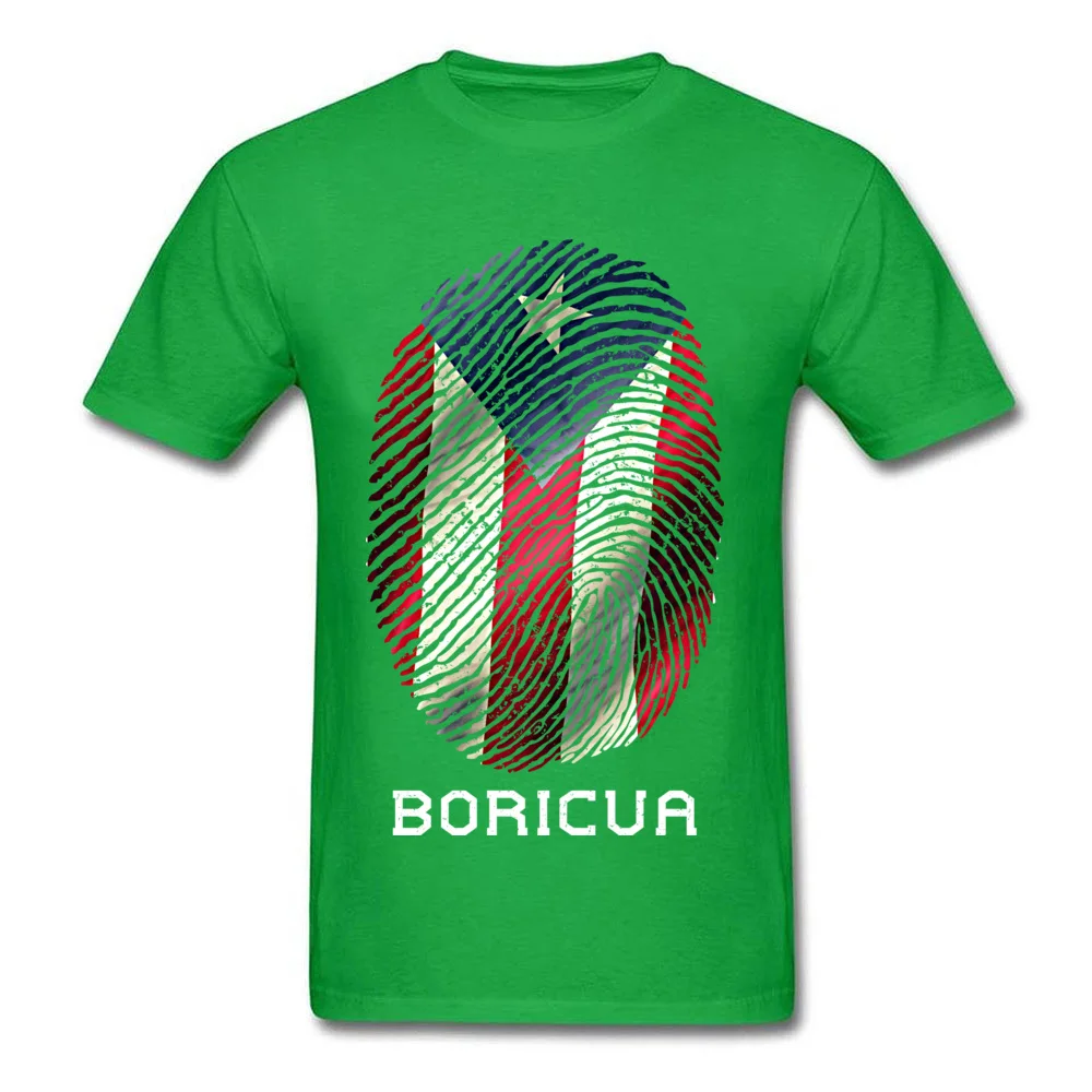 Fashionable Design Normal T Shirt O-Neck 100% Cotton Men Tops Shirts Short Sleeve Autumn Normal T-shirts Top Quality Boricua Puerto Rico Gifts For Pride Puerto Ricans green
