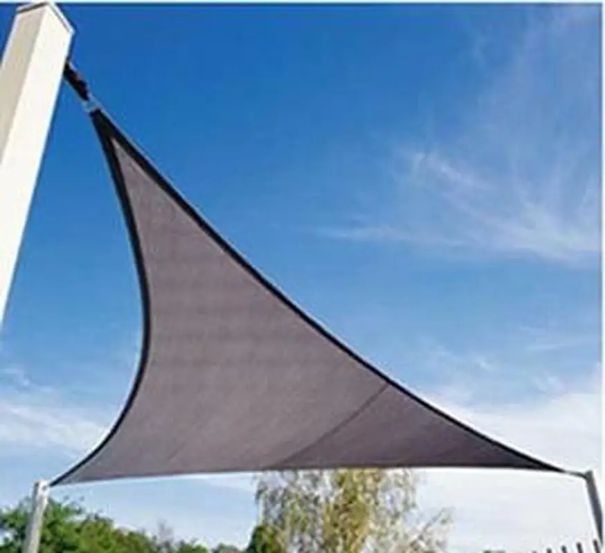 3x3x3 м HDPE треугольный тент парус зашифрованный толстый наружный солнцезащитный
