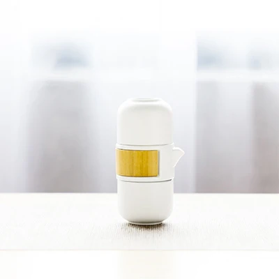 150 мл креативный Портативный Открытый Путешествия Чайный Набор чашек Керамический домашний простой чайный горшок набор чайный набор кунг-фу белый черный красный на выбор - Цвет: White