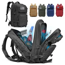 50L Capacity Military Tactical Backpack Men Army Large Bag Hiking Camping Rucksack Hunting Outdoor Waterproof Travel Backpack